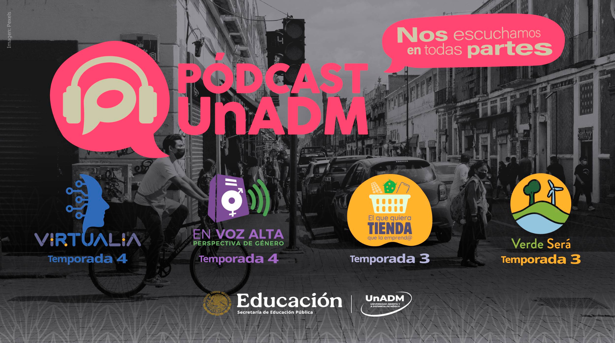 Campaña de difusión del Pódcast IMER–UnADM